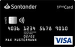 1plusSantander Visa Kreditkarte