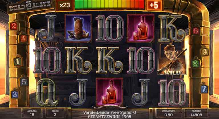 Train Heist Feature vom Dead or Alive 2 Slot