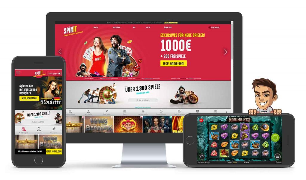 Spinit Casino Erfahrungen mit 1.000€ Bonus | Bonusmeister