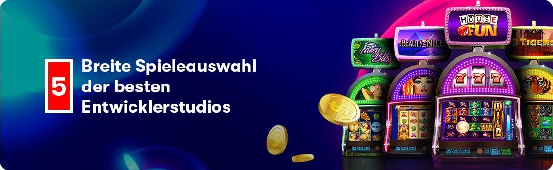 spieleauswahl in online casinos